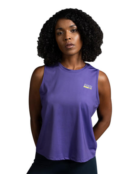 Camiseta deportiva sin mangas BIKKOA LAB mujer lila
