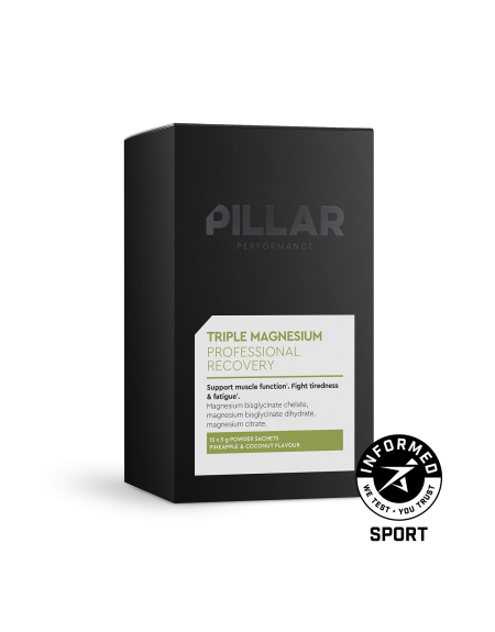 Recuperador Pillar Performance Triple Magnesium Travel Pack Piña-Coco