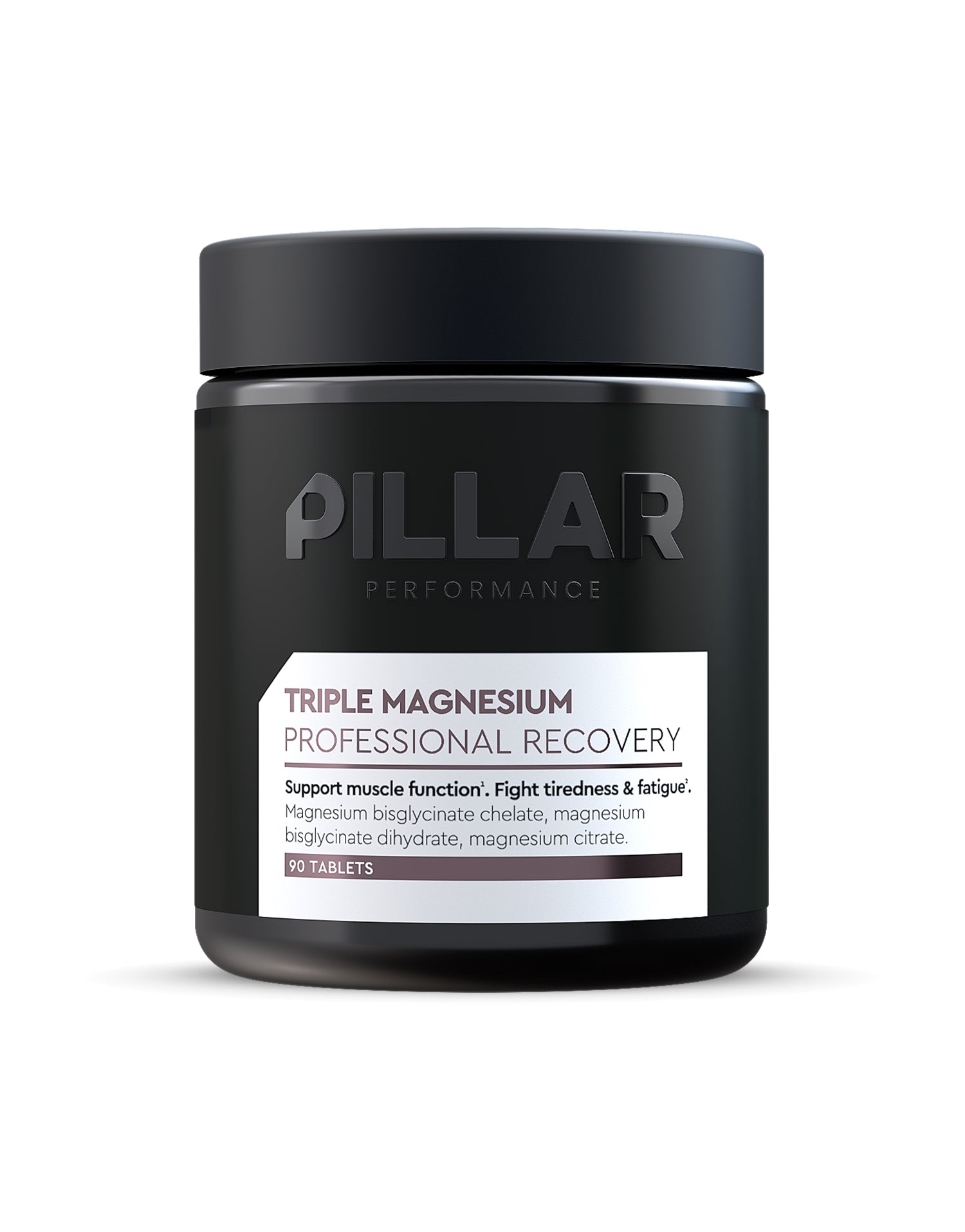Pillar Performance Triple Magnesium Tablets suplemento de magnesio para recuperación muscular y sueño profundo
