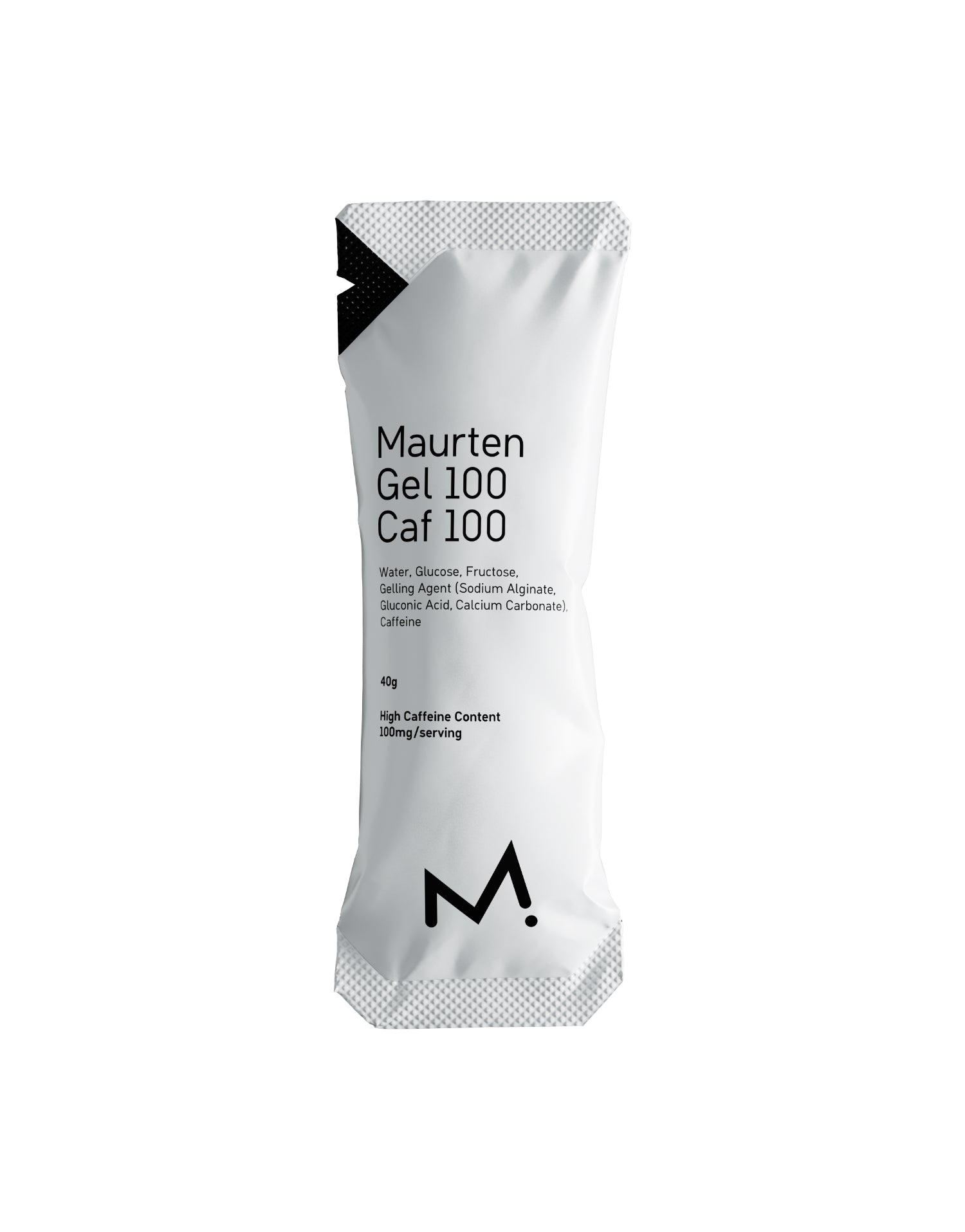 Maurten Gel 100 CAF 100 gel energético con 25 gramos de carbohidratos y 100 mg de cafeína para deportes de resistencia