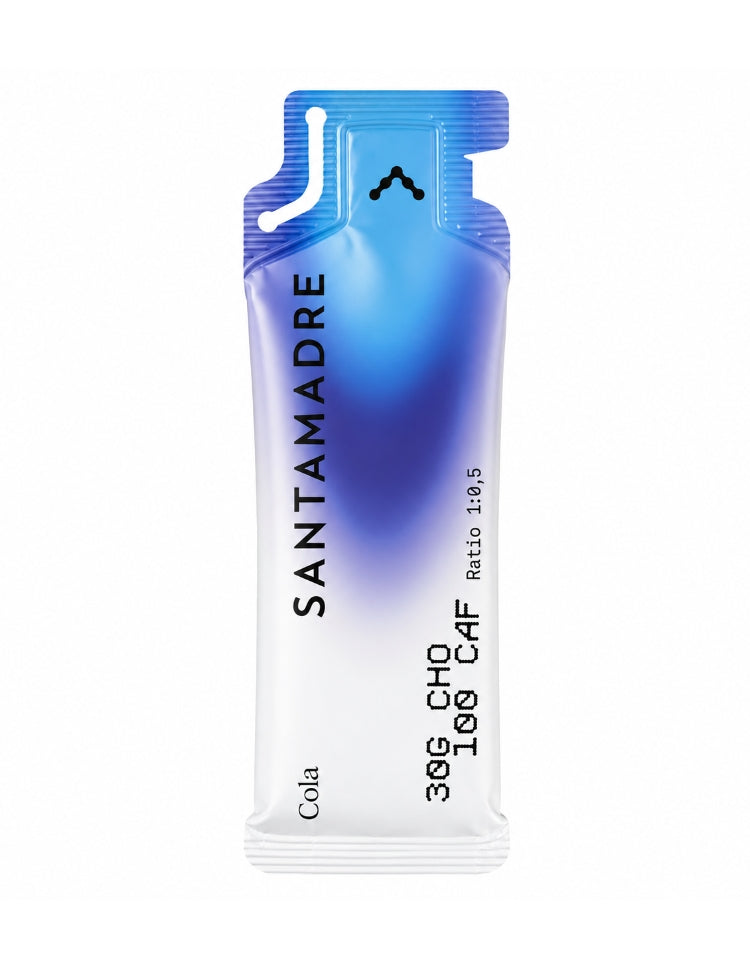 Santa Madre Gel Energético 30CHO 100CAF 60 g con 30 gramos de carbohidratos y 100 mg de cafeína - Cola