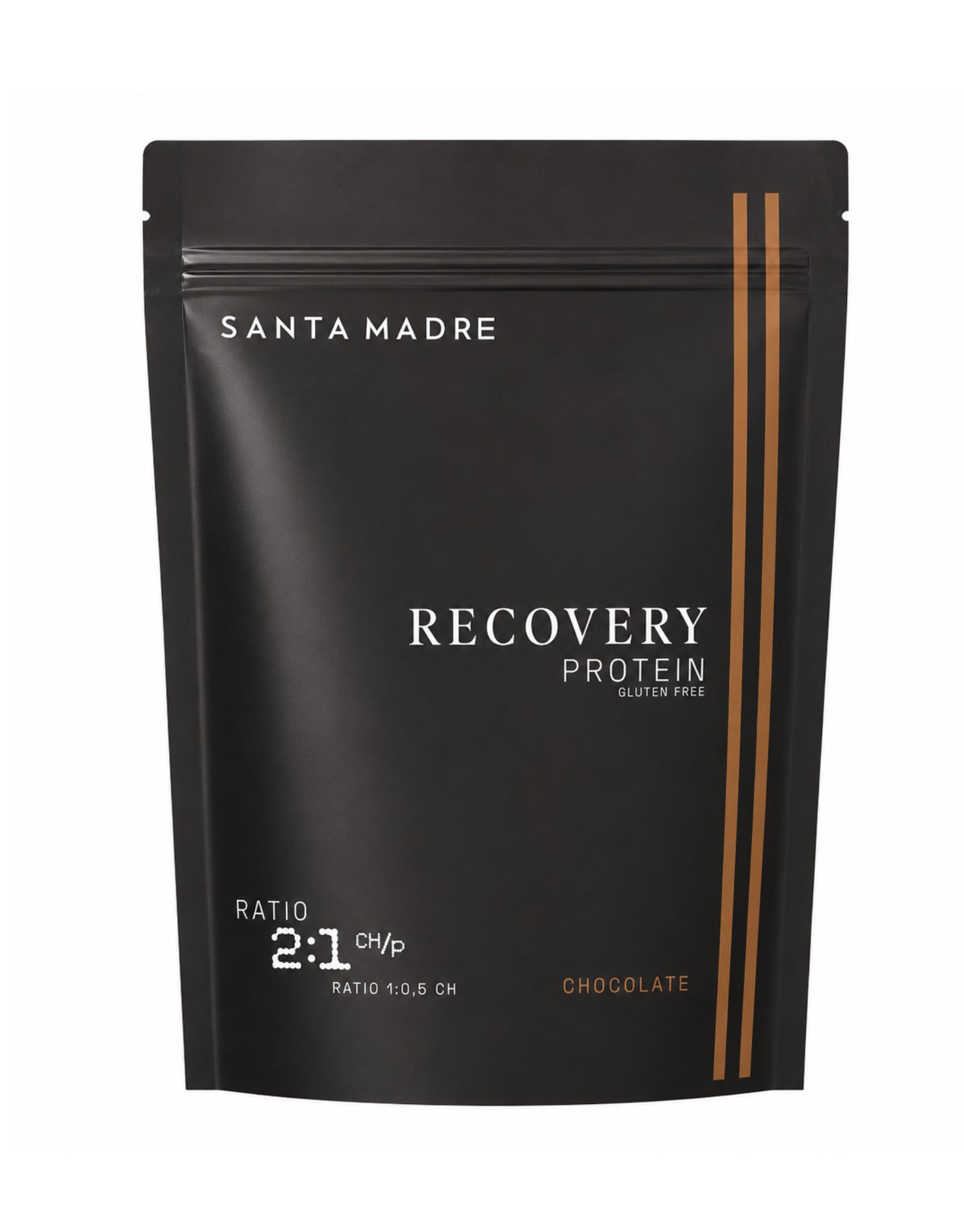 Bebida recuperadora Santa Madre Recovery Native Protein 800 g para nutrición postentrenamiento en deportes de resistencia - Chocolate