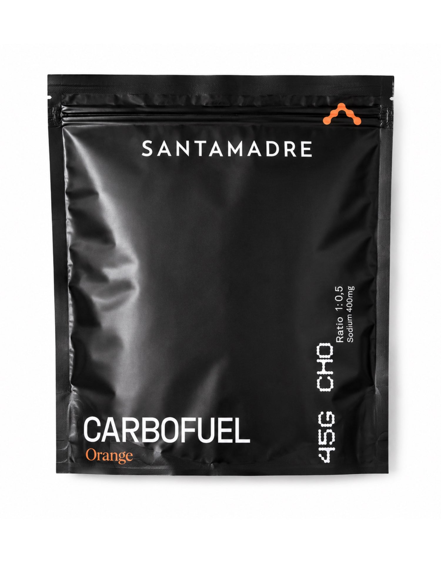 Bebida deportiva Santa Madre Carbofuel para running, trail running y deportes de resistencia - Bolsa 832g, Naranja