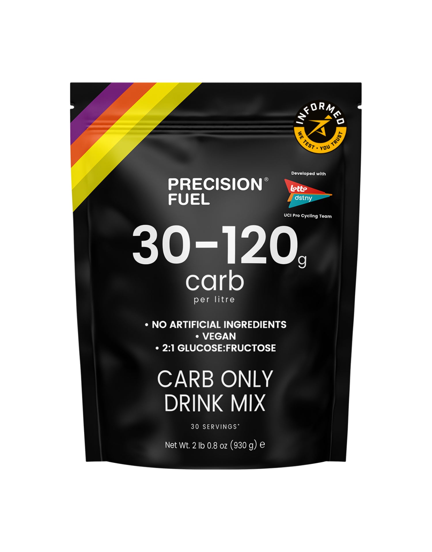 Bebida Energética Precision Fuel Carb Drink Mix con carbohidratos para deportes de resistencia