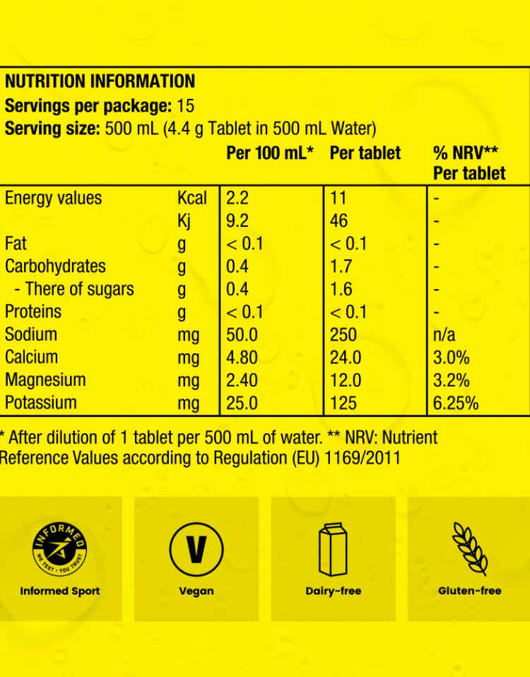Precision Fuel Electrolyte Tablets para reponer electrolitos durante el deporte - PH500