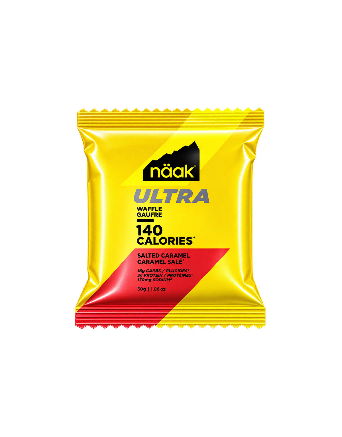 Gofre Energético Näak Ultra 140 para trail running y deportes de resistencia - caramelo salado