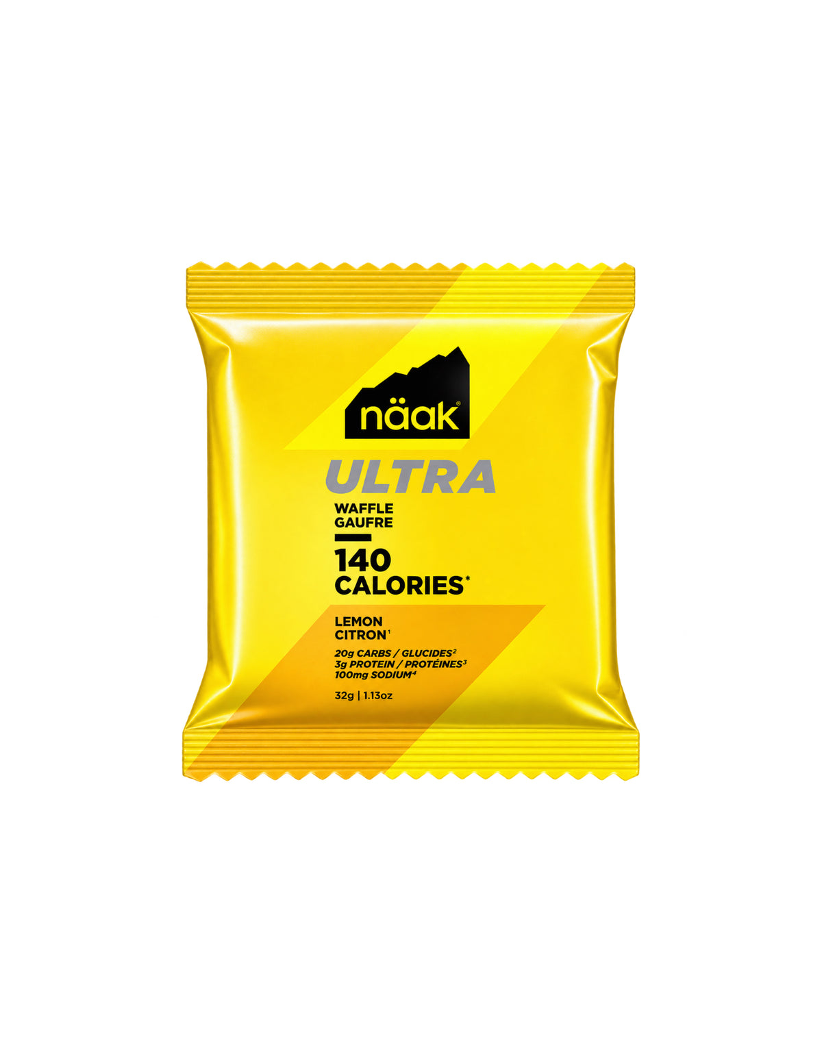 Näak Ultra 140 gofre de nutrición deportiva para carreras de larga distancia - limón