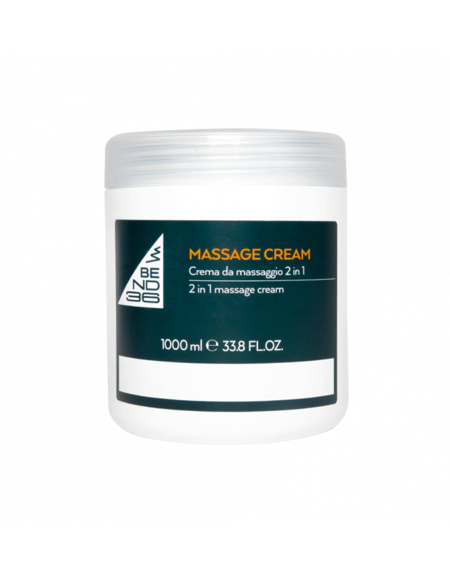 BEND36 Crema de Masaje 1Kg | Crema Profesional para Recuperación Muscular