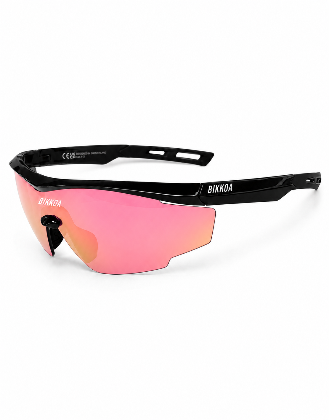 BIKKOA DERION rosas gafas deportivas para ciclismo de carretera y gravel - Rosa