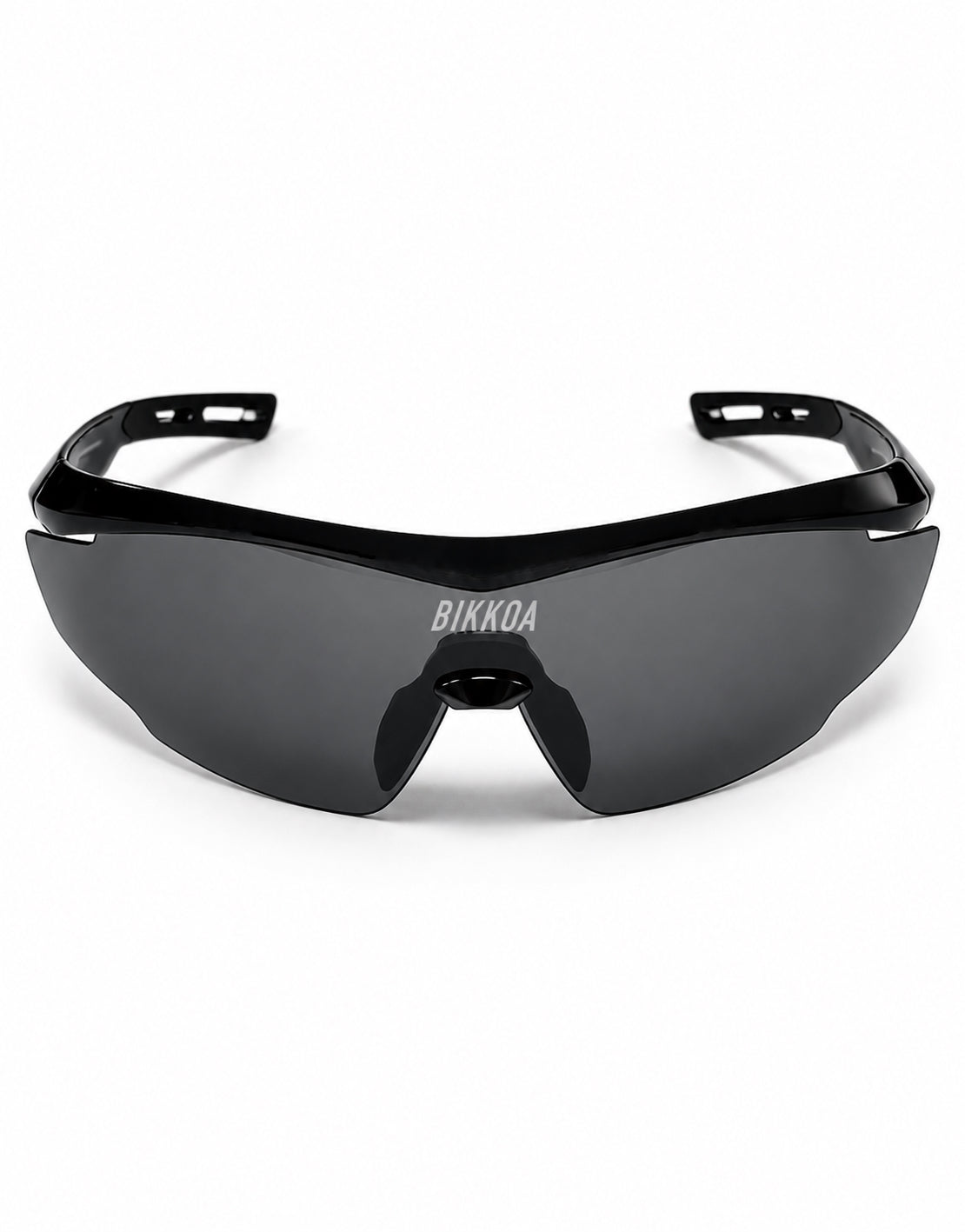 Gafas deportivas negras BIKKOA DERION con amplio campo de visión - Negro