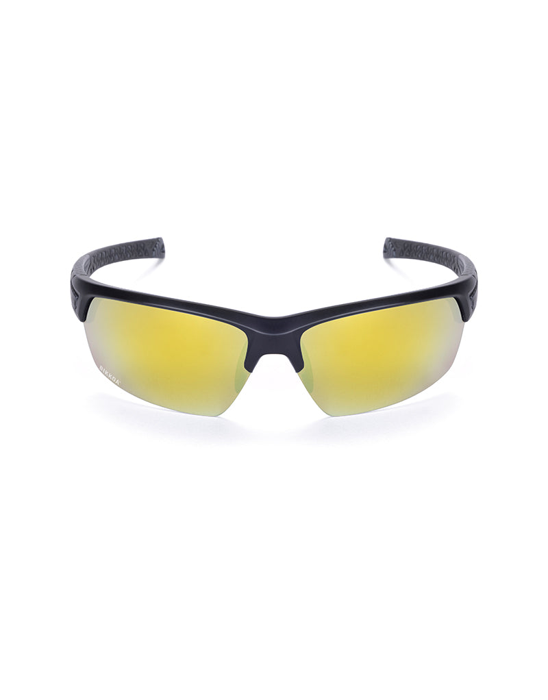 BIKKOA GOAT gafas deportivas lente azul para running y ciclismo - amarillo - goat