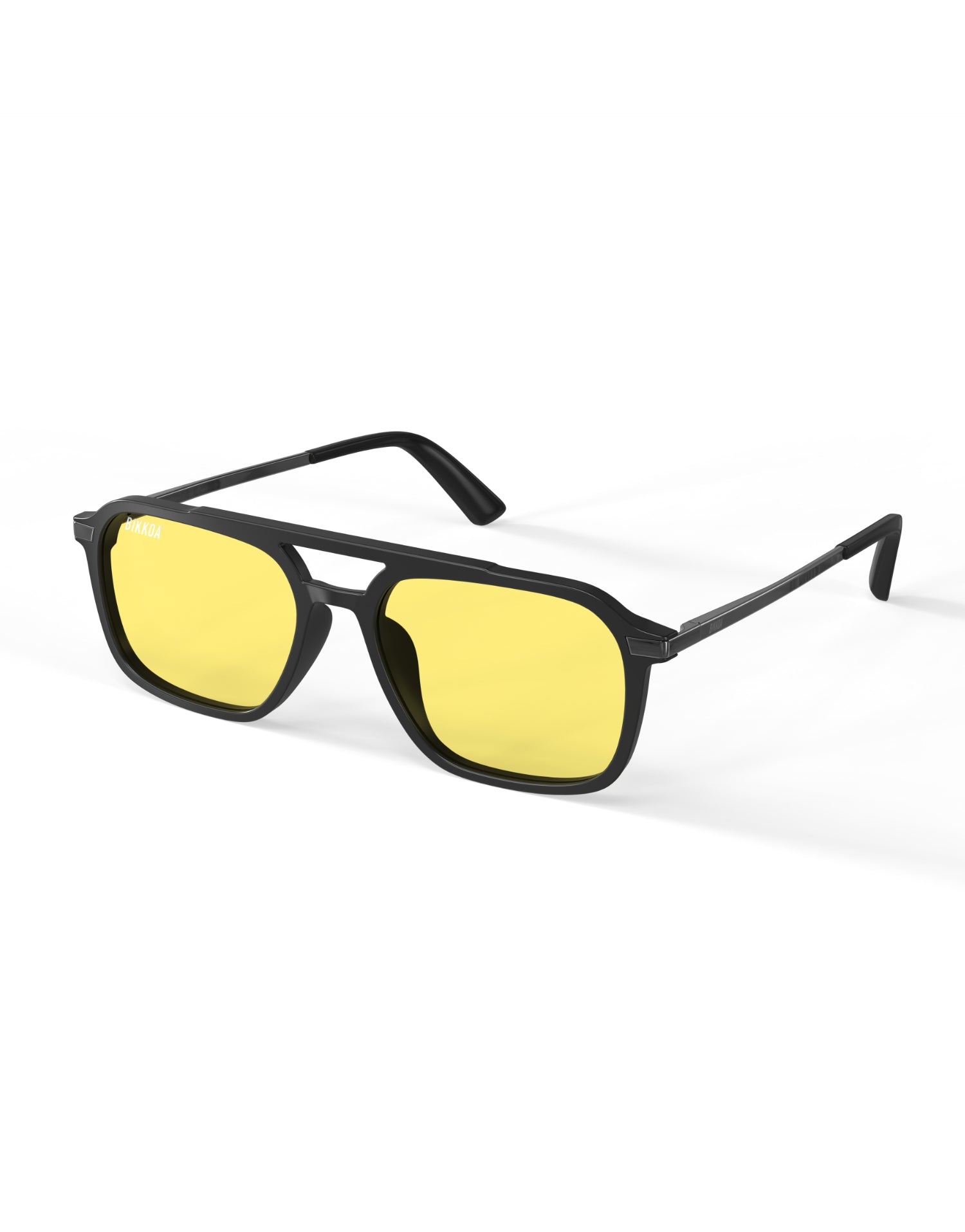 Gafas BIKKOA NOR Activate con lente amarilla vista frontal lateral para activación y rendimiento visual - Amarillo