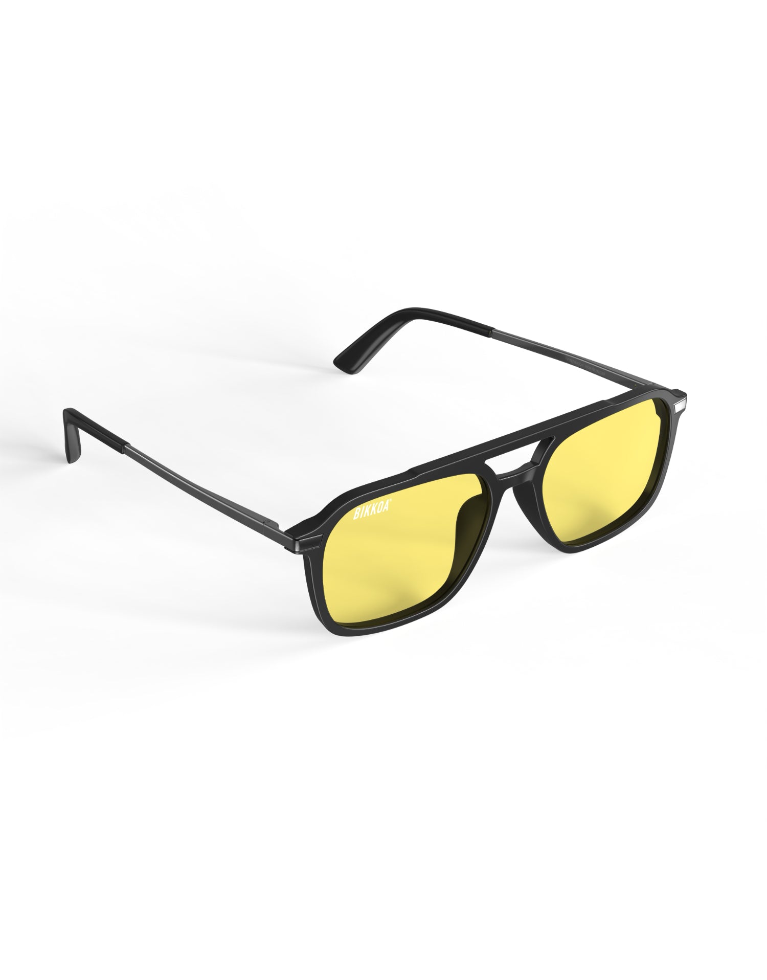 Gafas BIKKOA NOR Activate con lente amarilla vista frontal lateral para activación y rendimiento visual - Amarillo