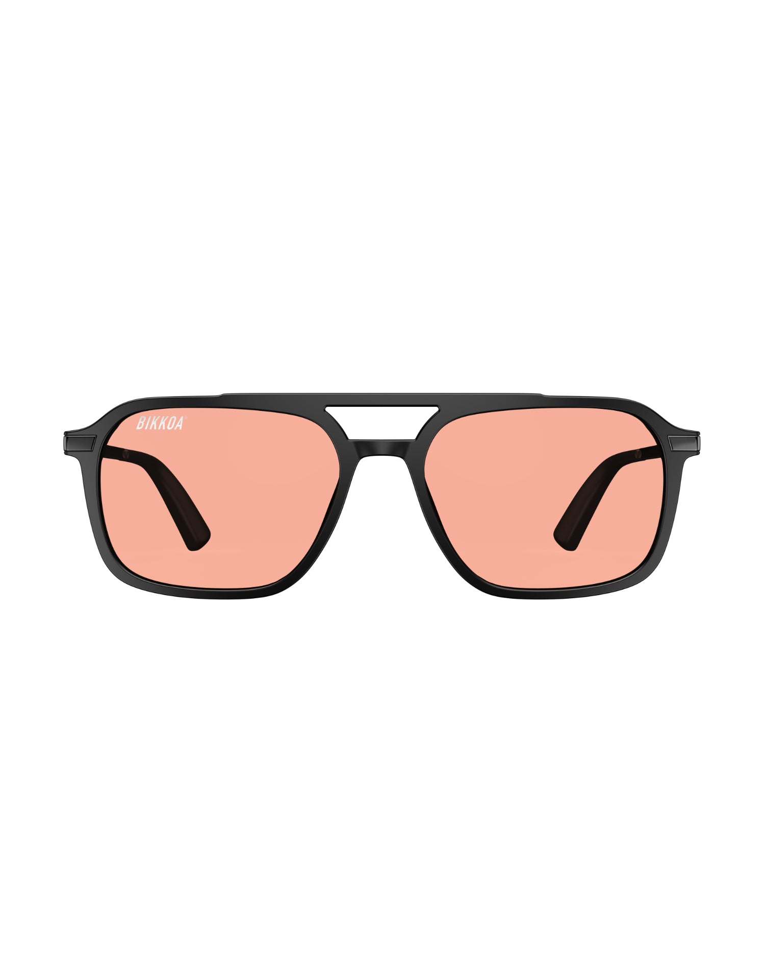 Gafas BIKKOA NOR Activate con lente rosa vista frontal lateral para activación y rendimiento visual - Rosa
