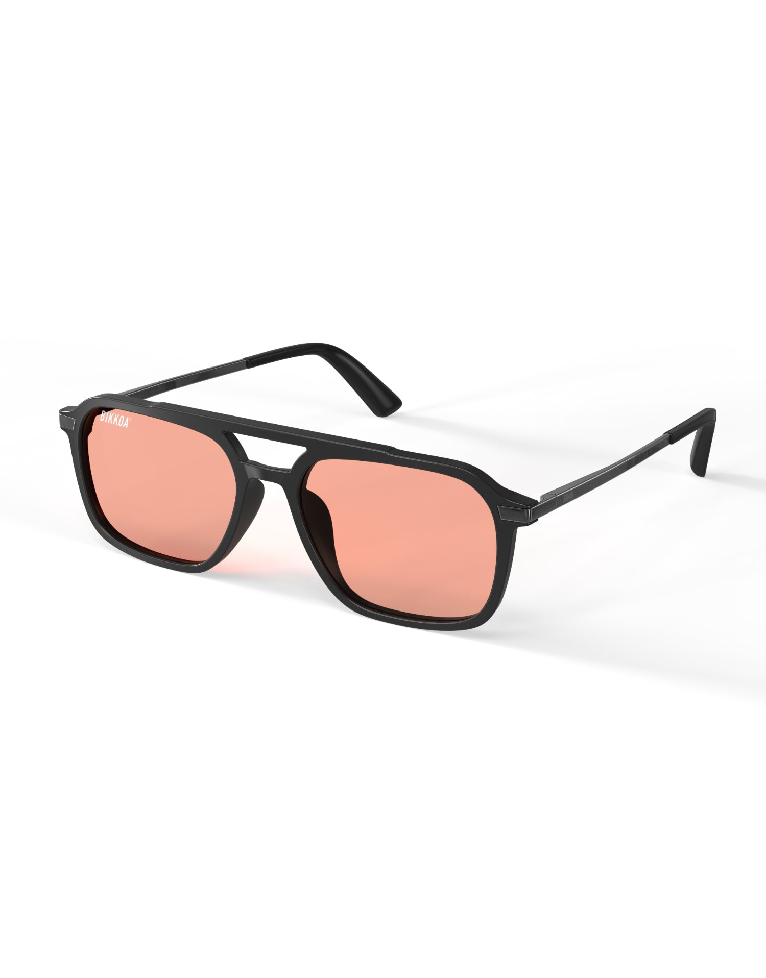 Gafas BIKKOA NOR Activate con lente rosa vista frontal lateral para activación y rendimiento visual - Rosa