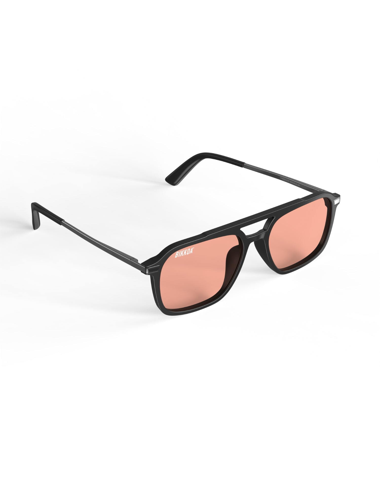 Gafas BIKKOA NOR Activate con lente rosa vista frontal lateral para activación y rendimiento visual - Rosa