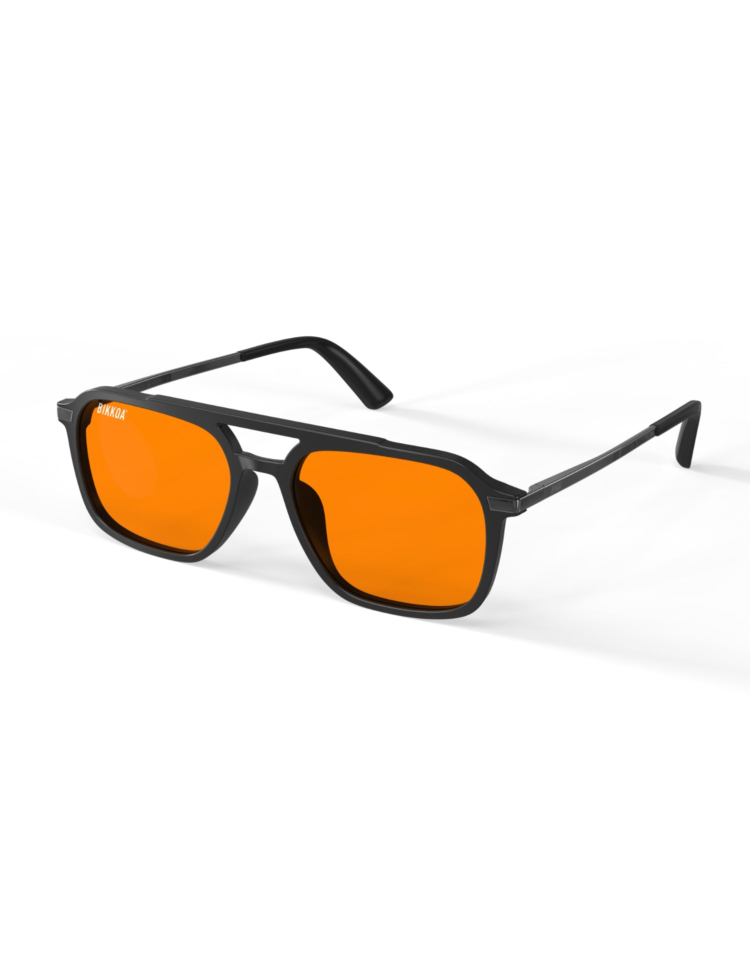 Gafas BIKKOA NOR Activate con lente naranja vista frontal lateral para activación y rendimiento visual - Naranja