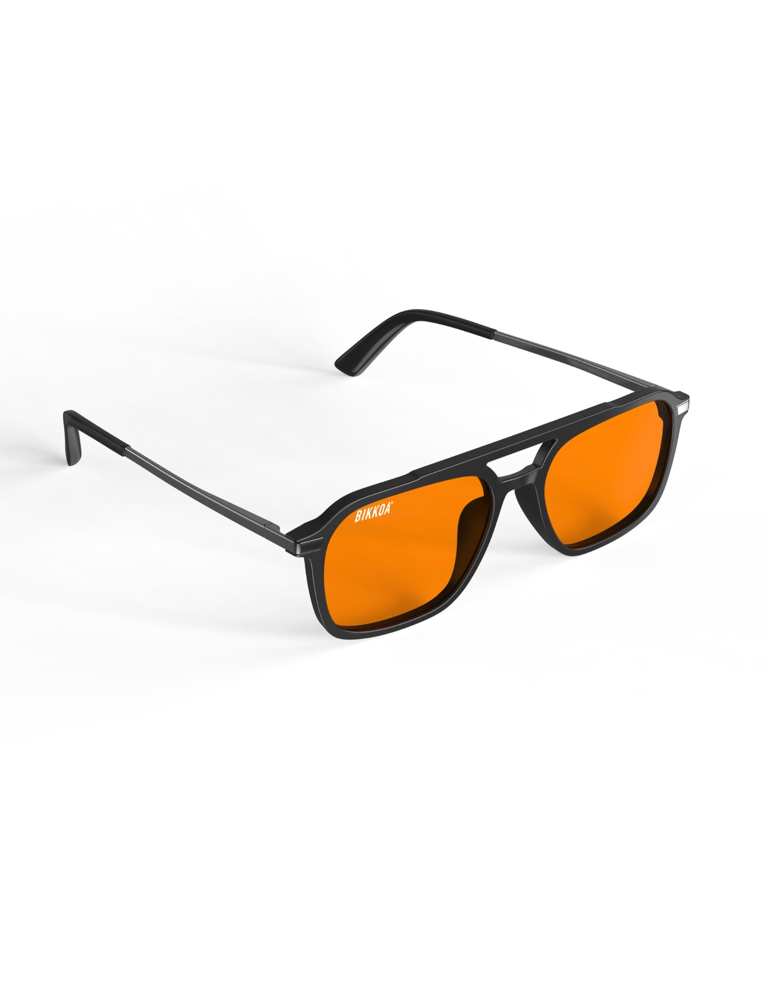 Gafas BIKKOA NOR Activate con lente naranja vista frontal lateral para activación y rendimiento visual - Naranja
