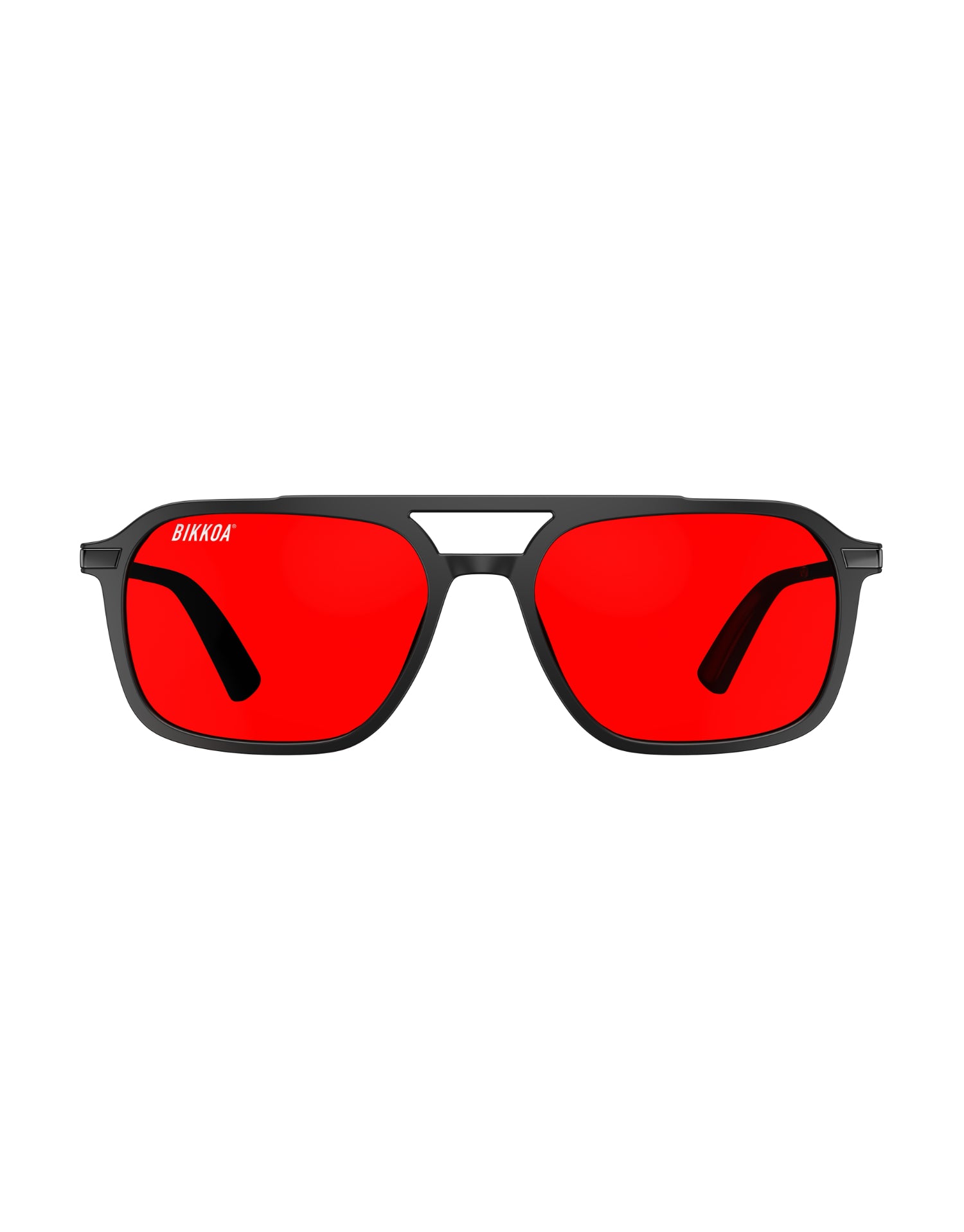 Gafas BIKKOA NOR Activate con lente rojo vista frontal lateral para activación y rendimiento visual - Rojo