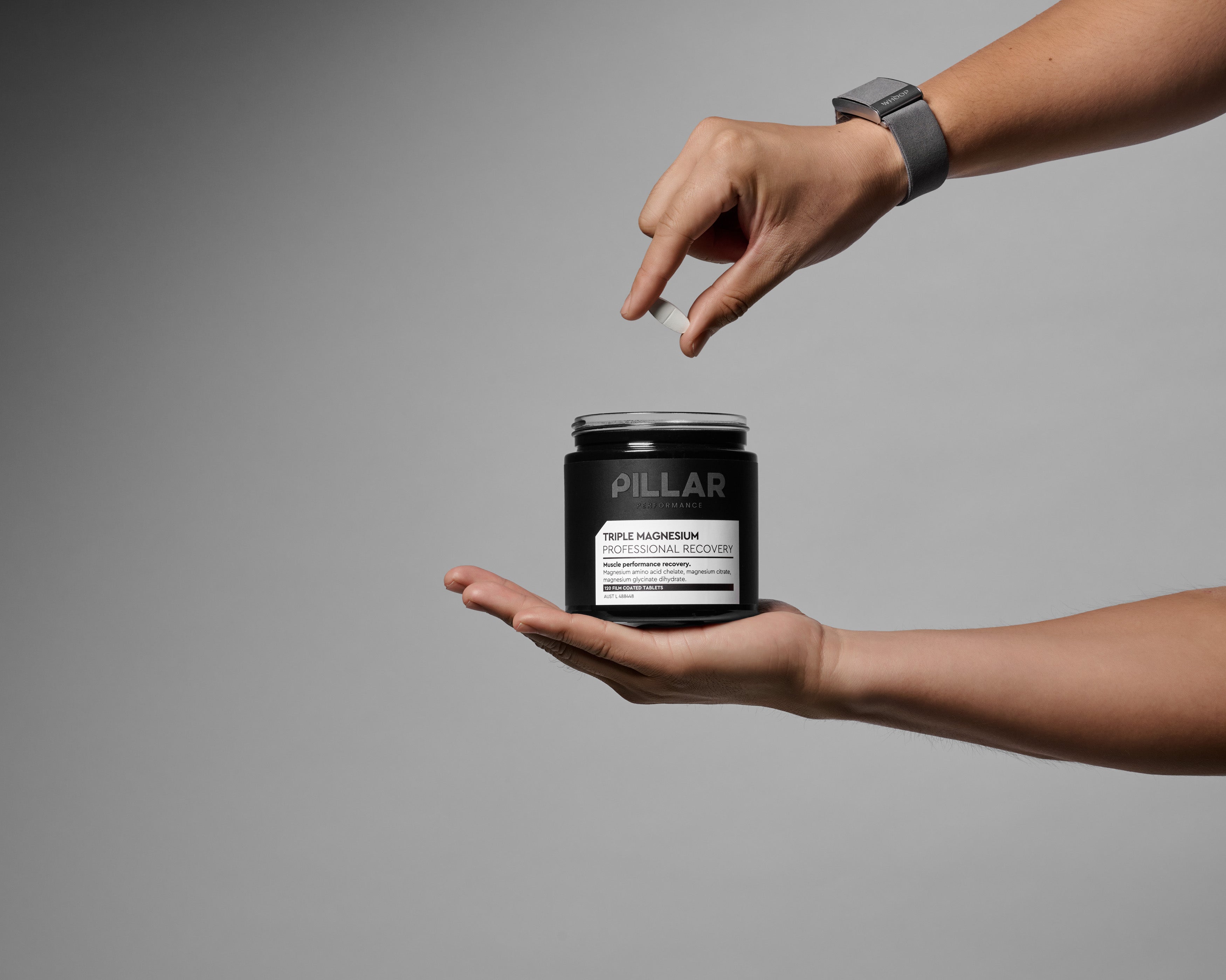 Pillar Performance Triple Magnesium Tablets con tres formas de magnesio para recuperación, descanso y rendimiento deportivo